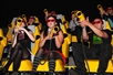 Riders buckle in for a thrill ride and laser blasting game in 3D. 