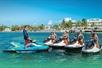 The jet ski instructor talking with the group before the tour on the Fury Water Adventure Ultimate Jet Ski Tour of Key West in Key West, Florida.