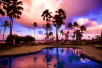 Outdoor pool with view of the ocean at Hilton Garden Inn Kauai Wailua Bay, HI