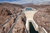  Concrete overflow spillway at Hoover Dam in Lake Mead
