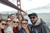 Friends Posing by Golden Gate Bridge - San Francisco City Tour