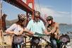 Biking near the Golden Gate Bridge on the Self-Guided Bike Tour in San Francisco