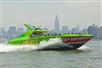 Zooming down the Hudson River on The Beast Speedboat Ride NYC.