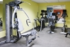 Gym equipment in the fitness center