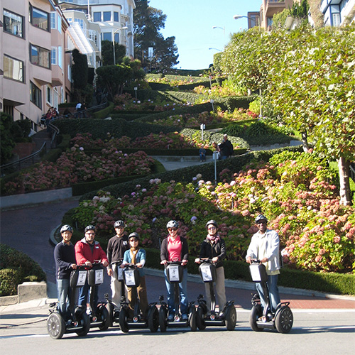 Advanced Route Segway tour at the bottom of the World's most Crooked Street - Lombard Street. Fisherman's Wharf & Hills of San Francisco - Advanced Tour in San Francisco, California