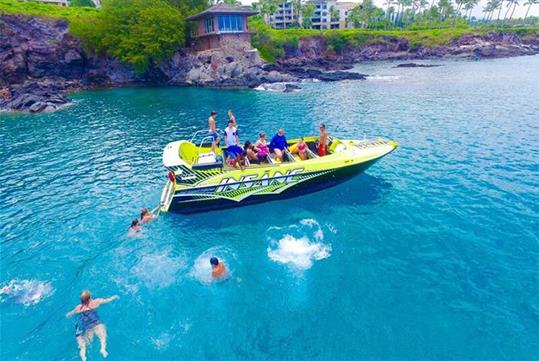 Cliff House Montage Resort - Insane Jet Boat Ride with Kaanapali Ocean Adventures in Lahaina, HI