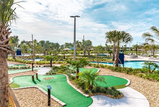 Miniature golf available for guests at the resort