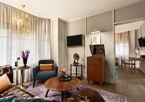 Executive Suite Living Room Section - The Evelyn in New York, New York