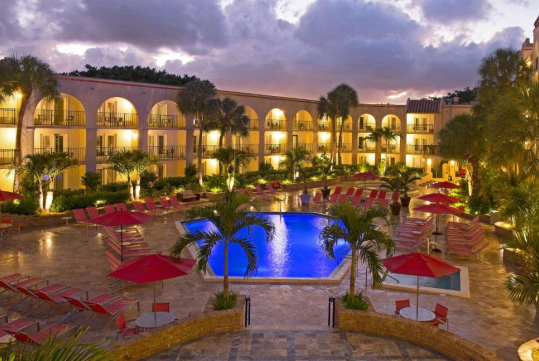 Courtyard at Wyndham Boca Raton Hotel, FL.
