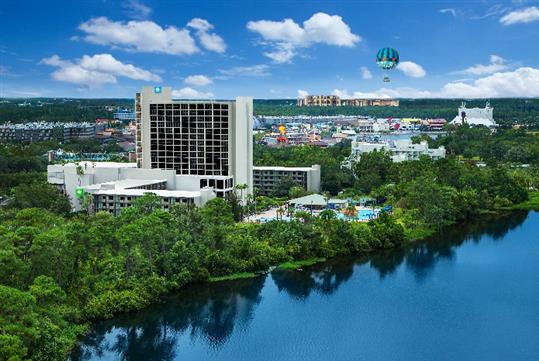 Welcome to the Wyndham Lake Buena Vista Disney Springs Resort.  The closest hotel to Disney Springs!!
